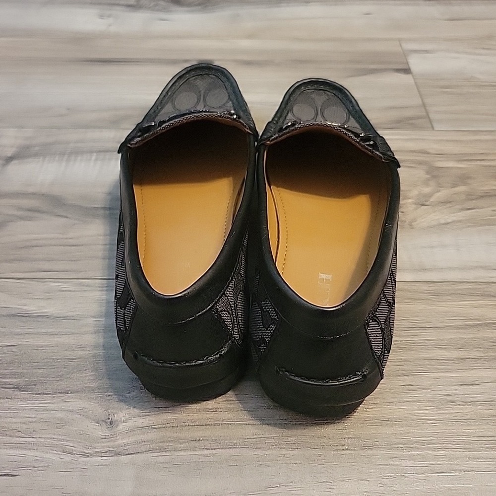 Coach Fortunata Black Signature C Shoes Loafer Women's Size 8.5B - Picture 4 of 9